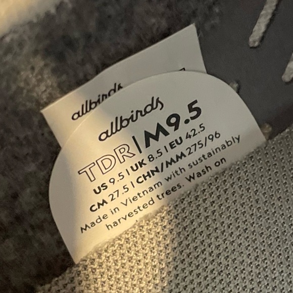 Allbirds Tree Dasher Relay Men's 9.5 Light Grey/Stormy Mauve Natural White Sole - Picture 5 of 11